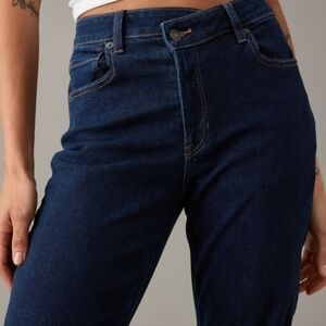 American eagle mom jeans with the cross front